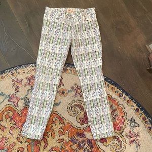 Tory Burch Summer Pattern Jeans Sz 27
